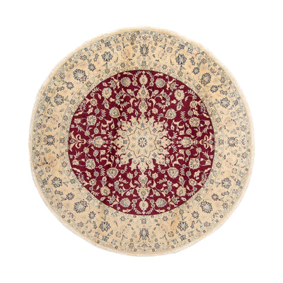 Perser Rug - Nain round  - 245 x 245 cm - dark red