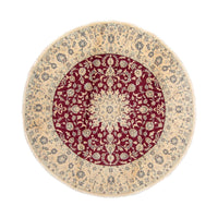 Perser Rug - Nain round  - 245 x 245 cm - dark red
