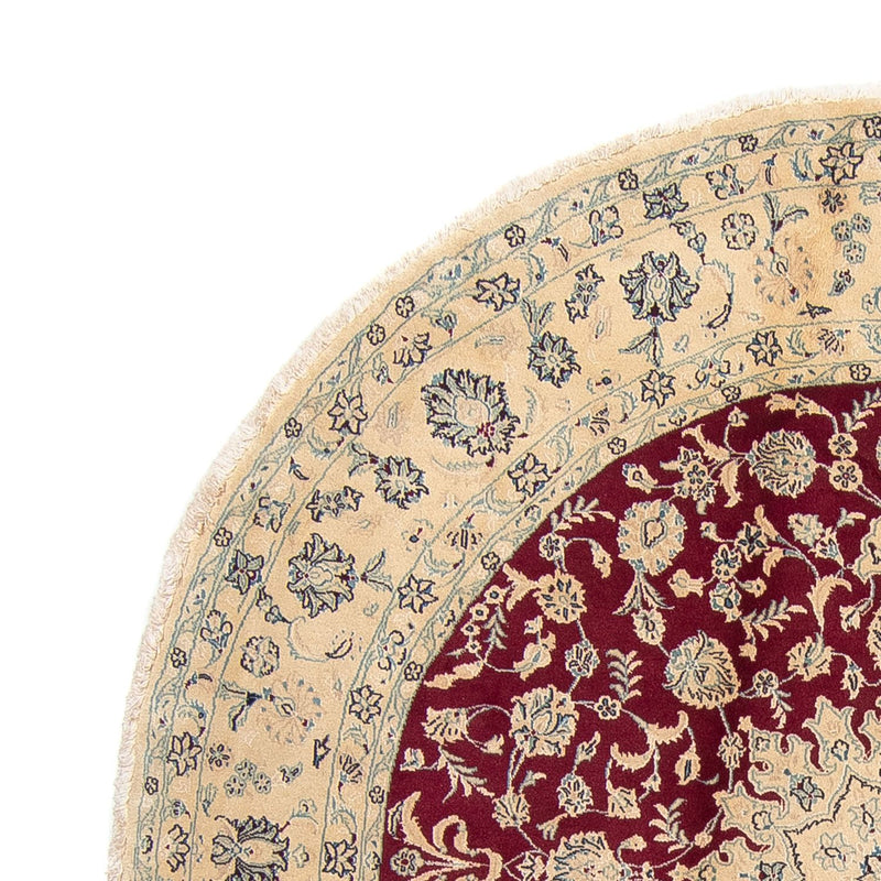 Perser Rug - Nain round  - 245 x 245 cm - dark red