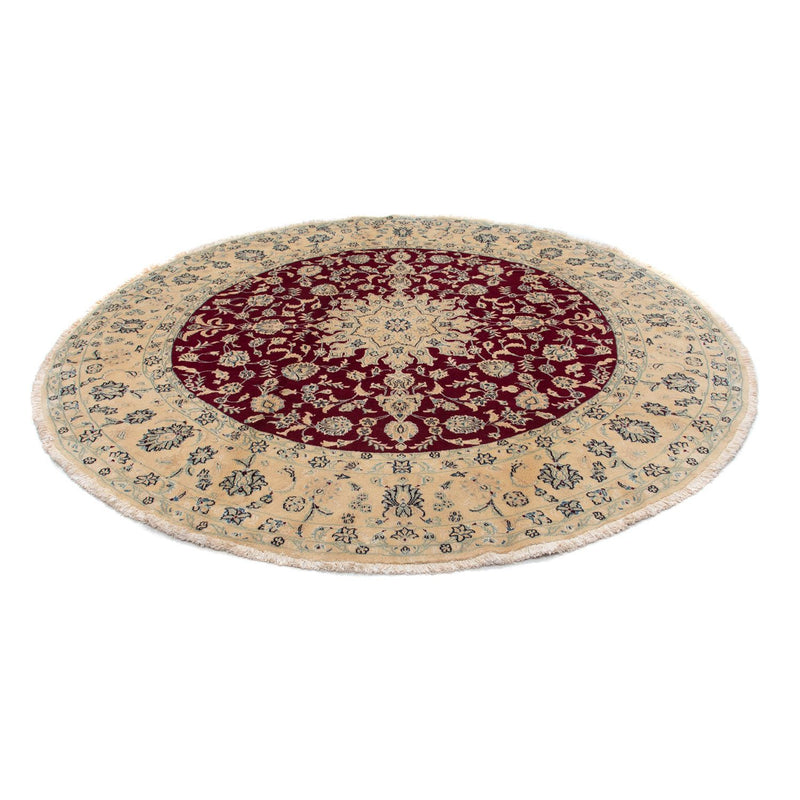 Perser Rug - Nain round  - 245 x 245 cm - dark red