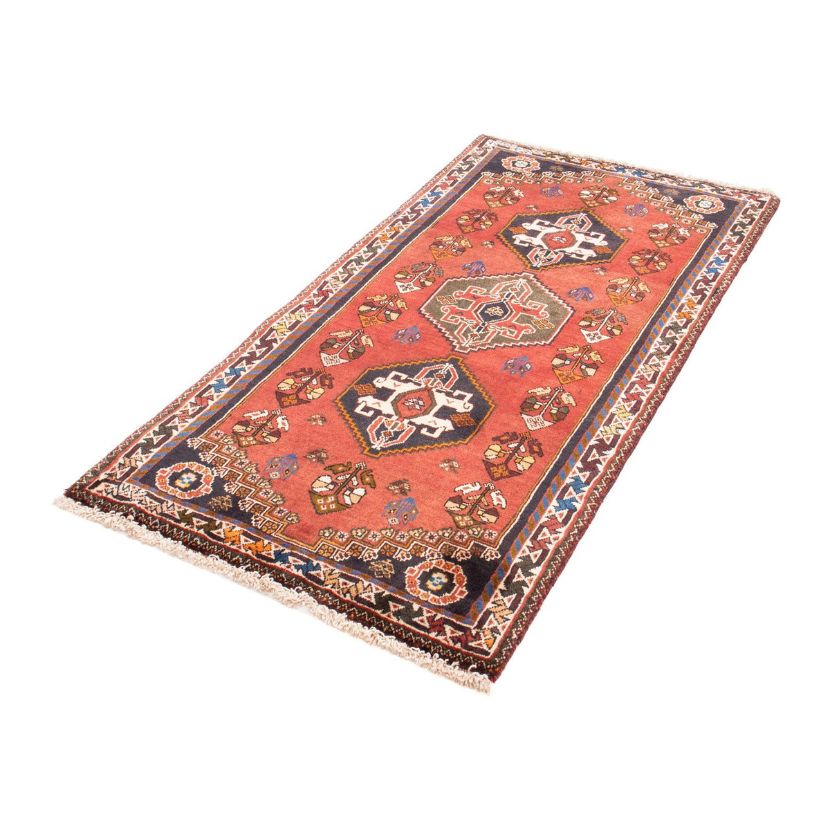 Runner Perser Rug - Nomadic - 164 x 80 cm - dark red
