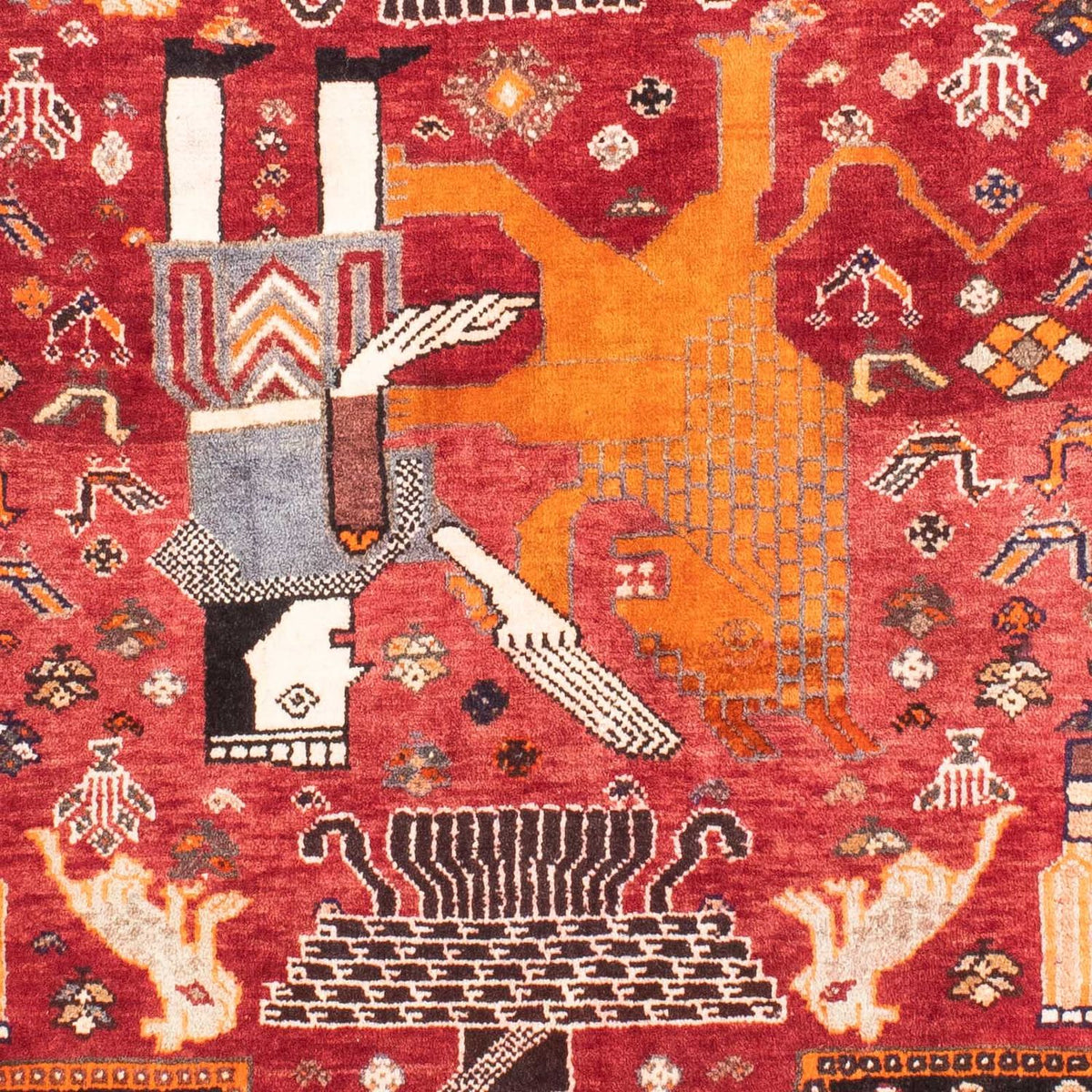 Perser Rug - Nomadic - 155 x 111 cm - dark red