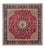 Perser Rug - Tabriz square  - 303 x 300 cm - dark red