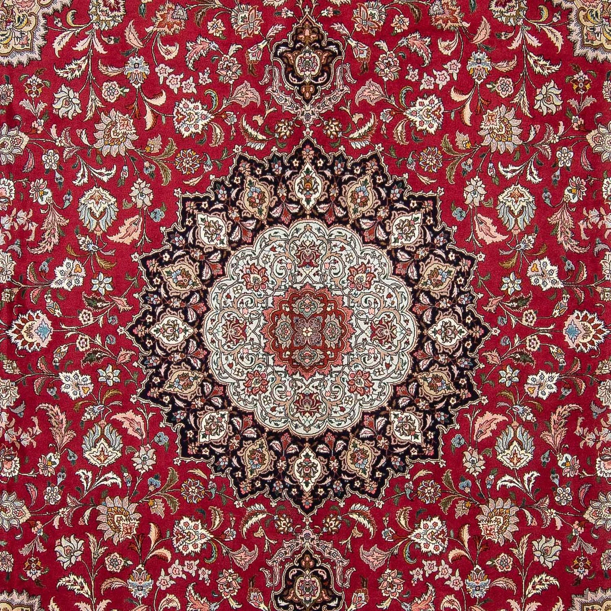 Perser Rug - Tabriz square  - 303 x 300 cm - dark red