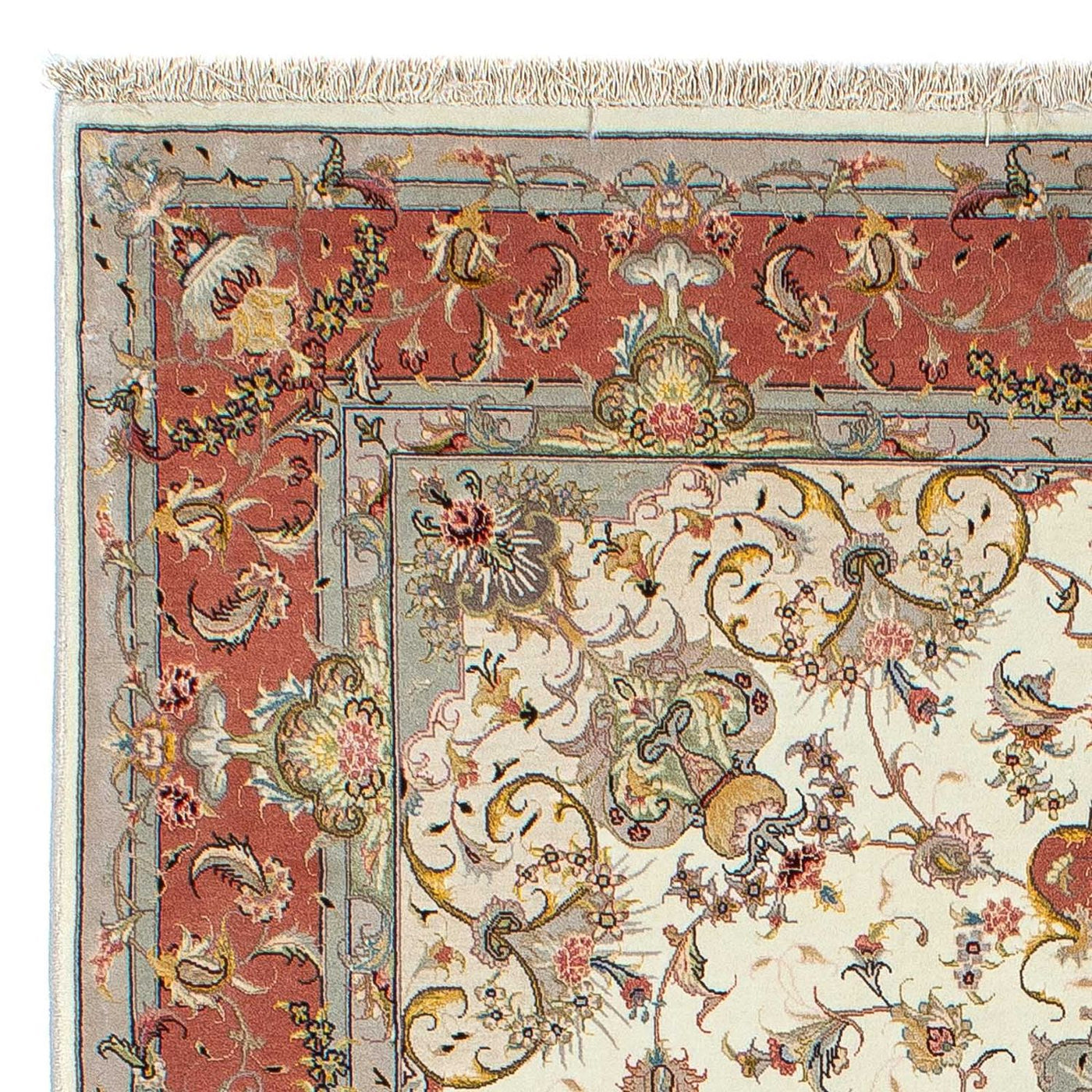 Tabriz - 50 Raj Rug 198x150cm - Persian Rugs