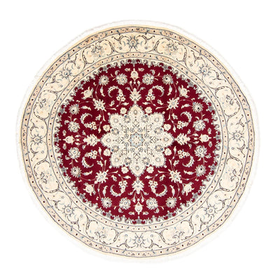 Perser Rug - Nain round  - 245 x 245 cm - dark red