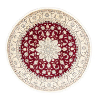 Perser Rug - Nain round  - 245 x 245 cm - dark red