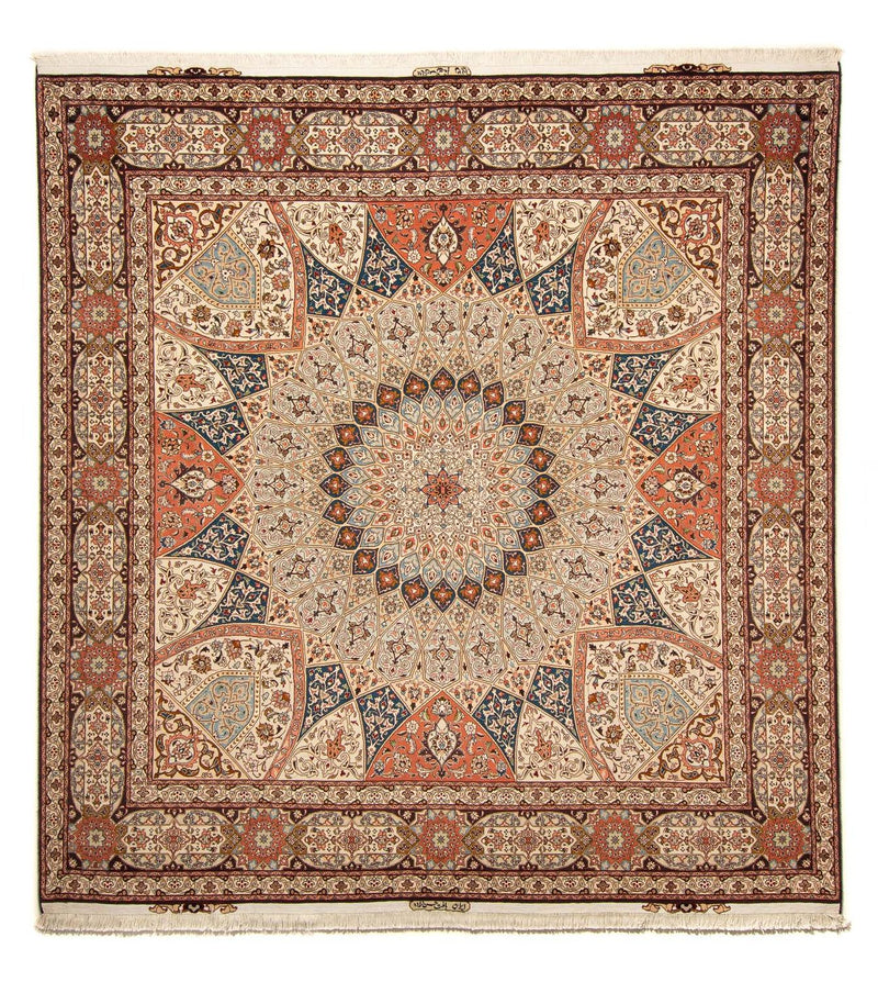 Perser Rug - Tabriz - Royal square  - 264 x 253 cm - light brown
