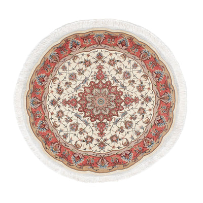 Perser Rug - Tabriz - Royal round  - 98 x 98 cm - beige
