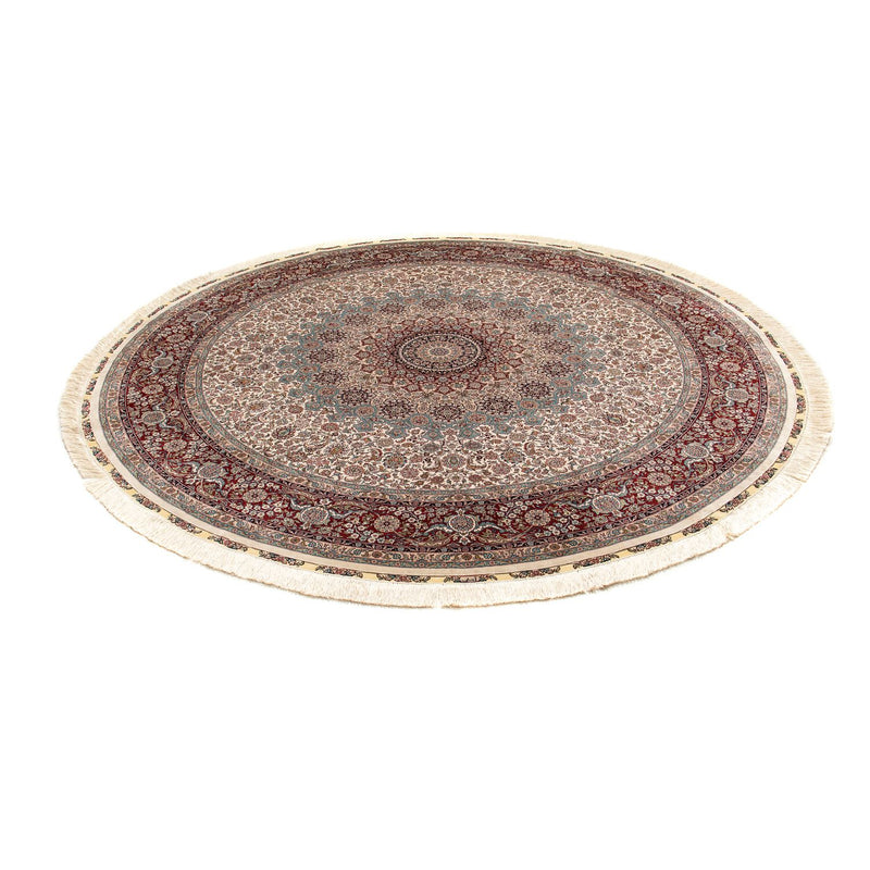 Oriental Rug - Hereke round  - 215 x 215 cm - light brown