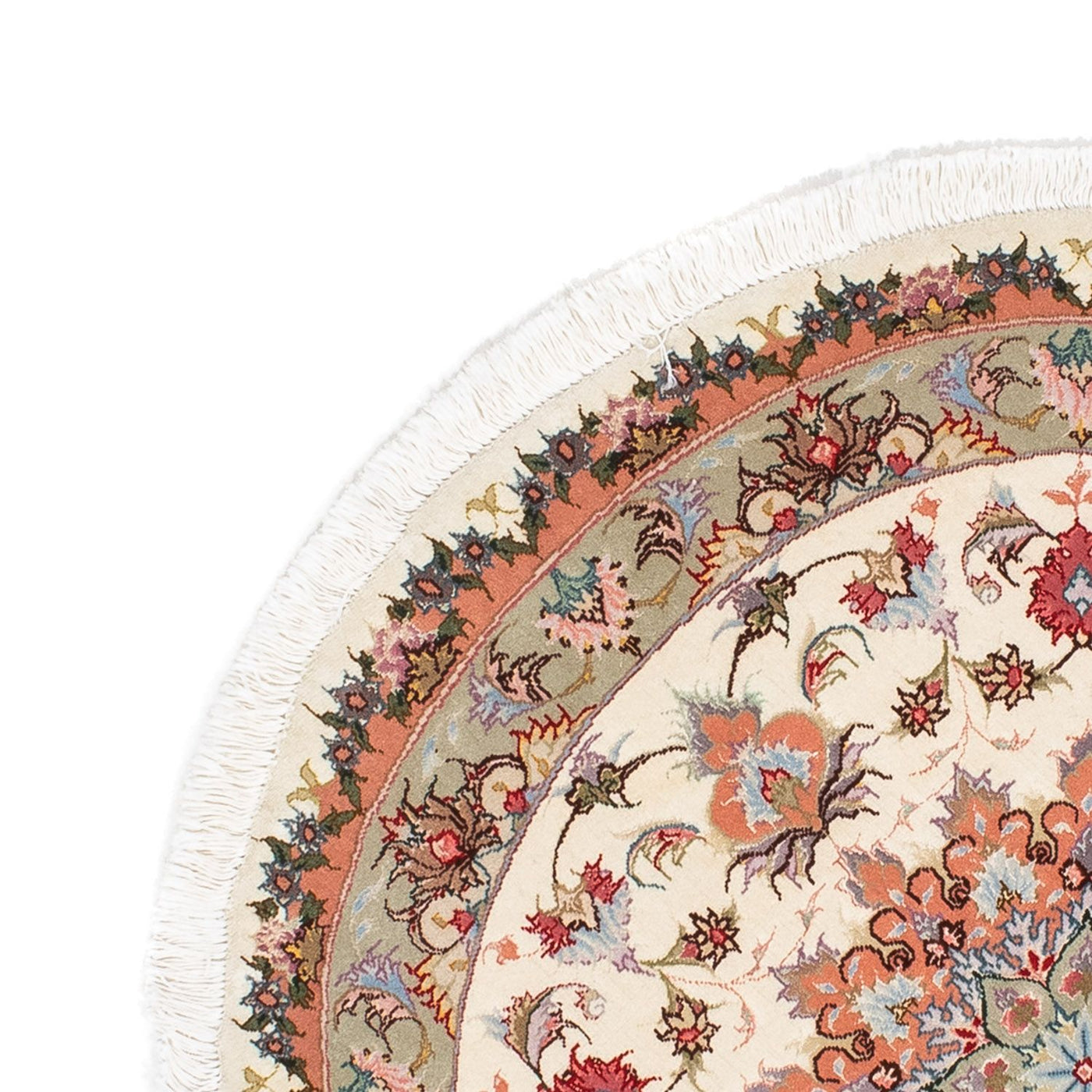 Tabriz - 50 Raj Rug 100x100cm - Persian Rugs
