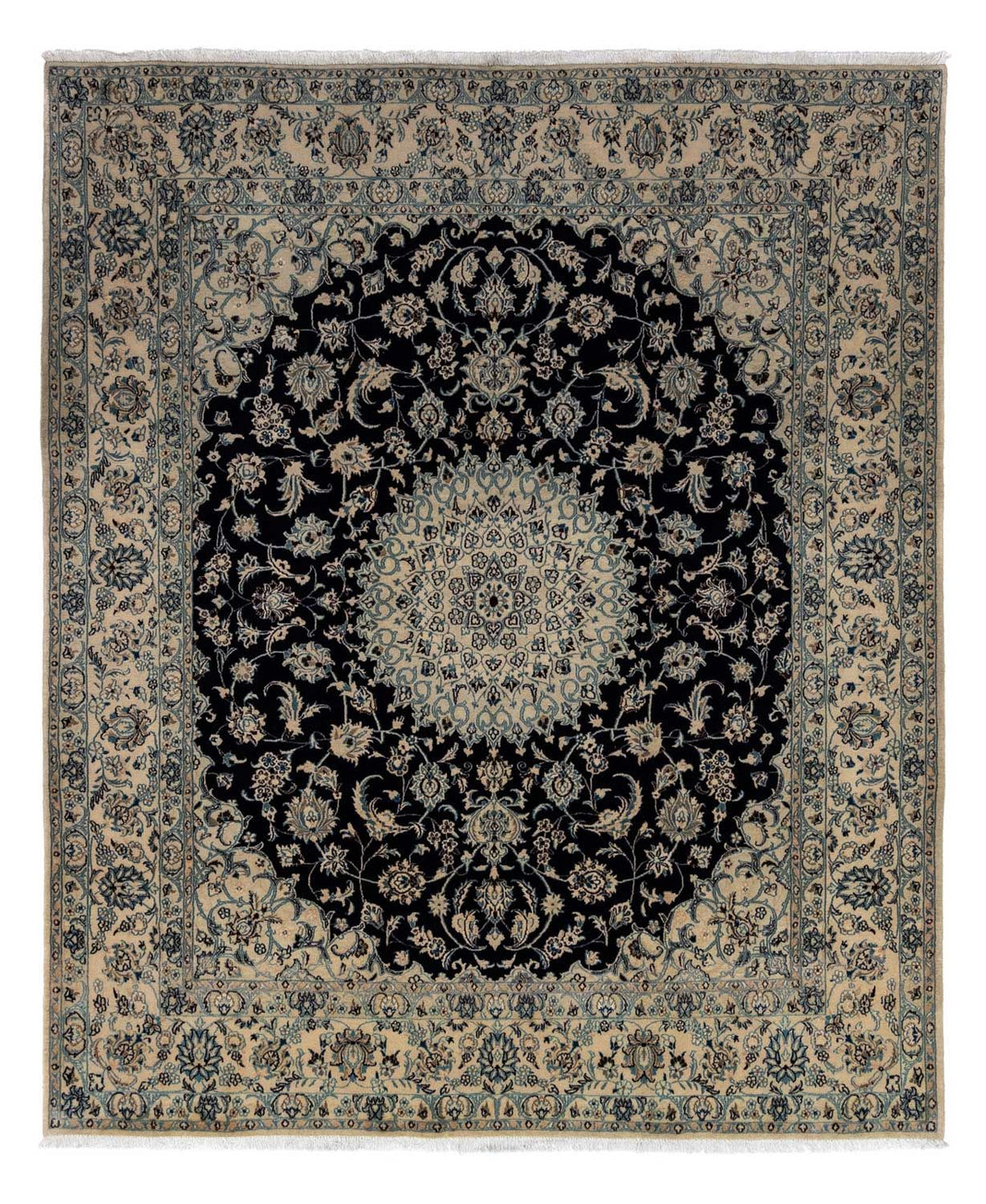 Perser Rug - Nain - Royal - 298 x 252 cm - black