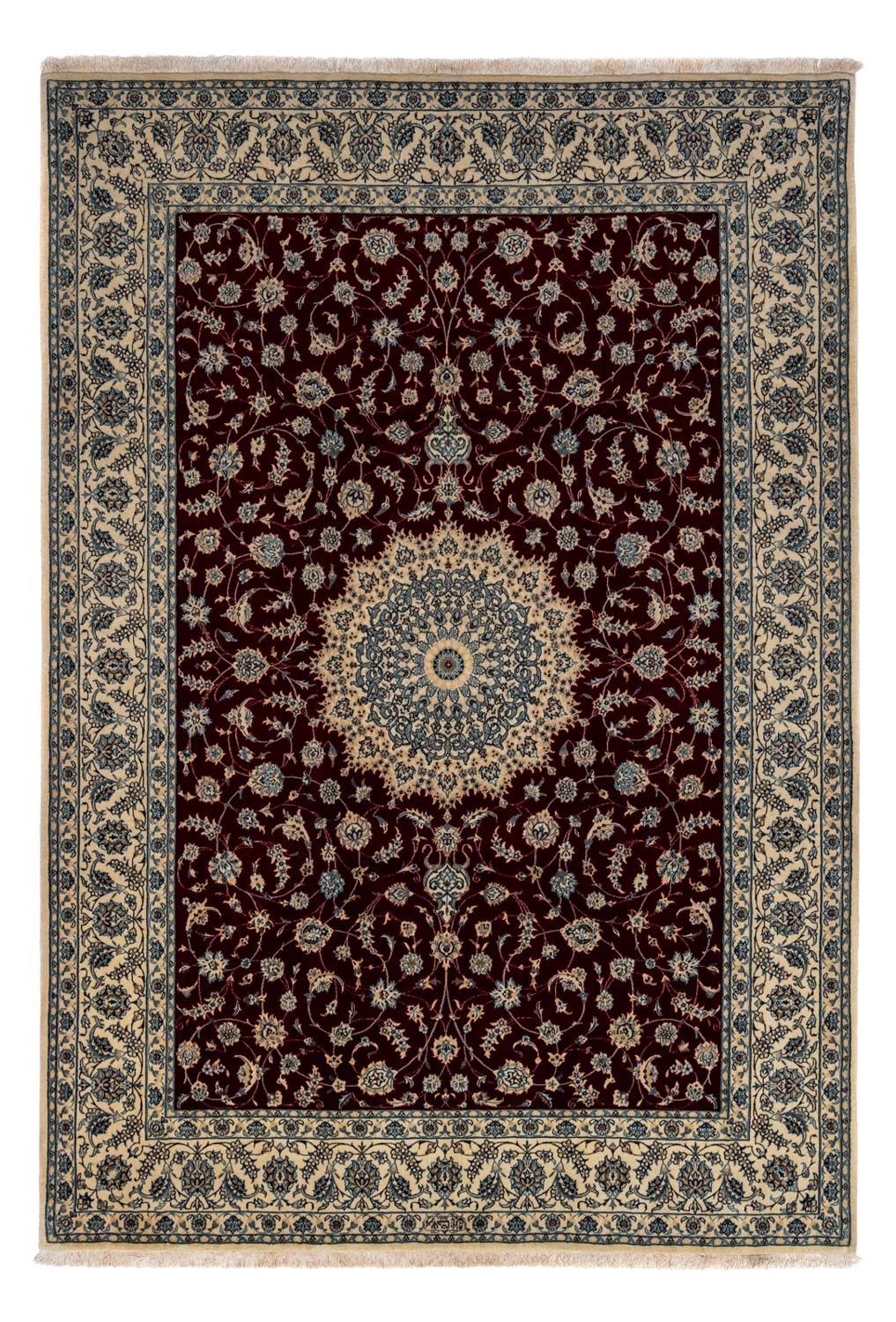 Perser Rug - Nain - Royal - 342 x 250 cm - dark red