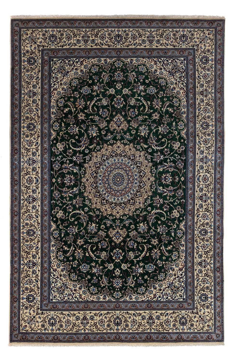 Perser Rug - Nain - Royal - 354 x 245 cm - dark green