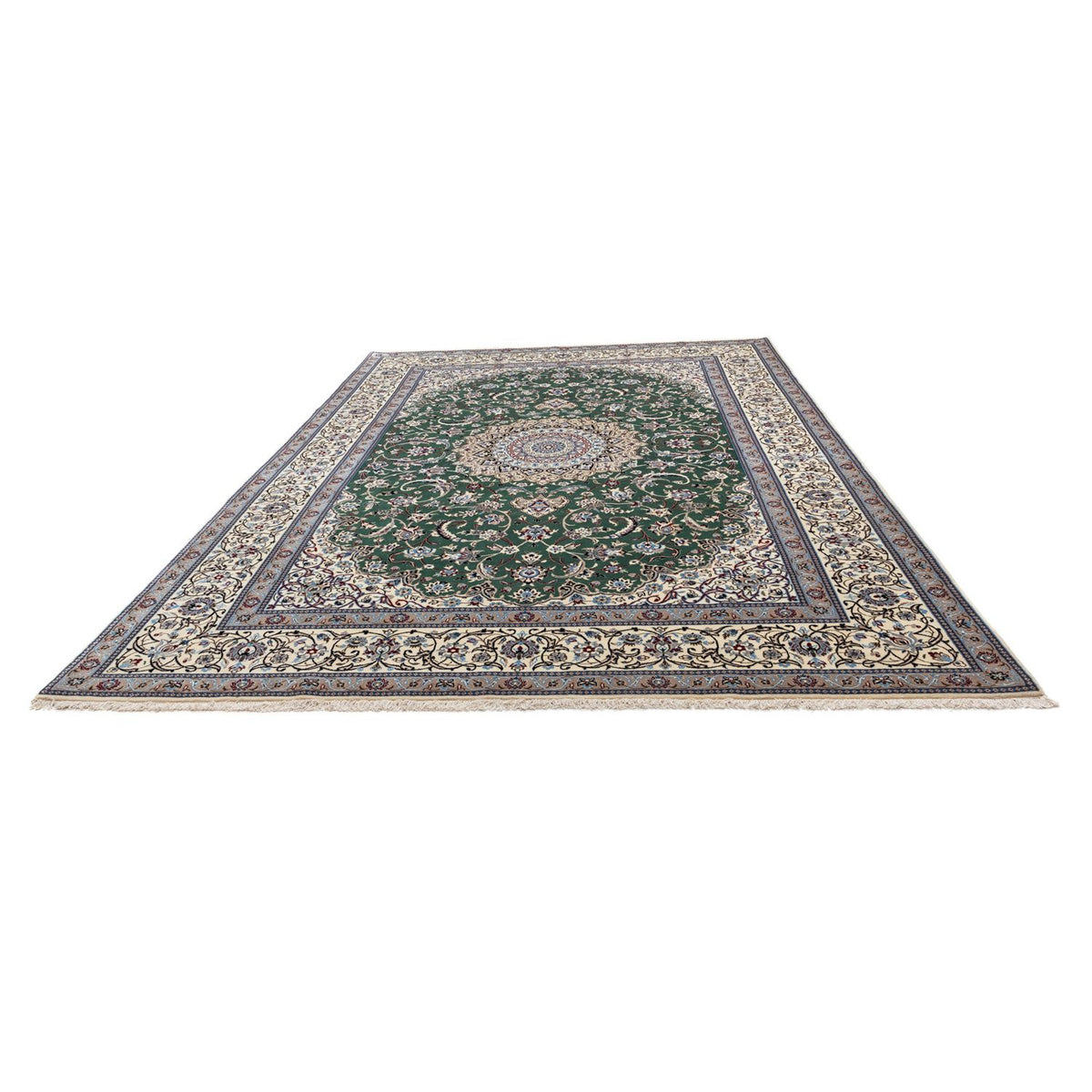 Perser Rug - Nain - Royal - 354 x 245 cm - dark green