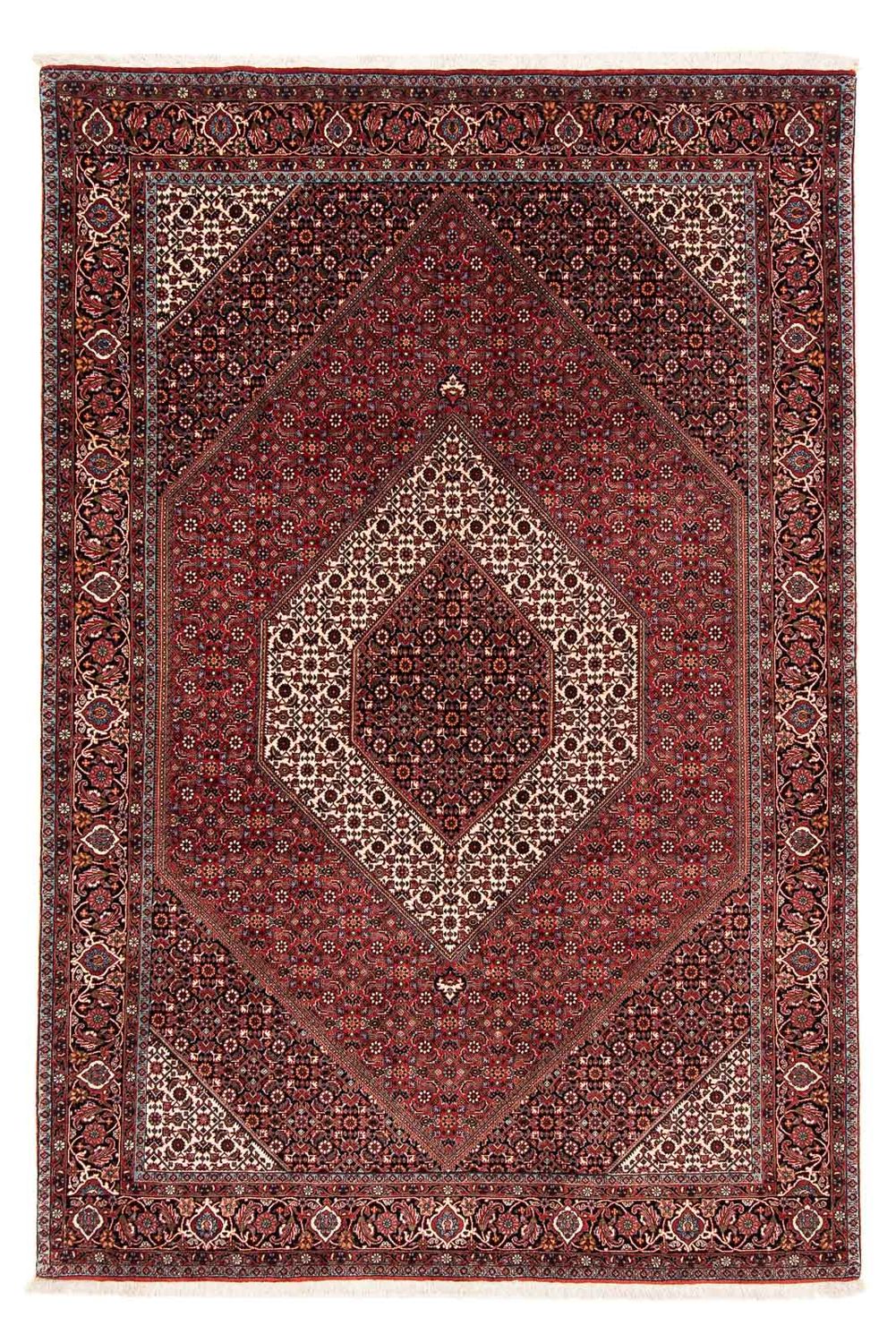 Perser Rug - Bidjar - 254 x 174 cm - dark red