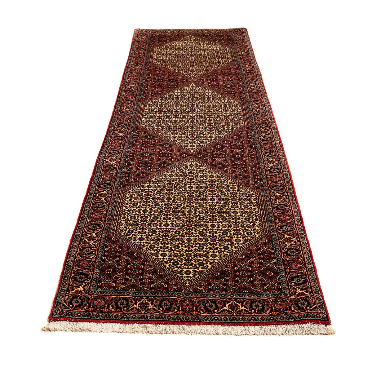 Runner Perser Rug - Bidjar - 308 x 85 cm - multicolored