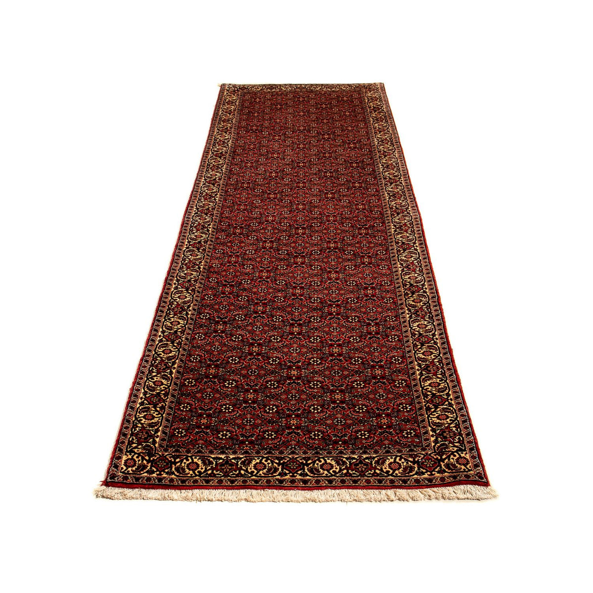 Runner Perser Rug - Bidjar - 293 x 84 cm - dark red