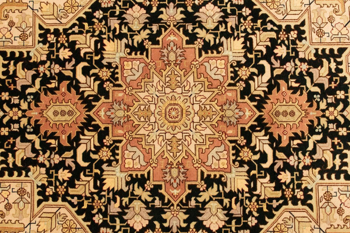 Perser Rug - Tabriz - Royal - 142 x 100 cm - black