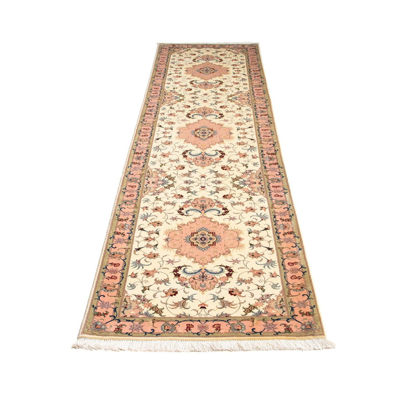Runner Perser Rug - Tabriz - Royal - 300 x 74 cm - beige