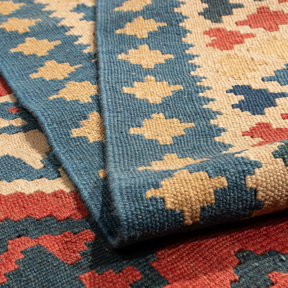 Kelim Rug - Oriental - 217 x 142 cm - dark red