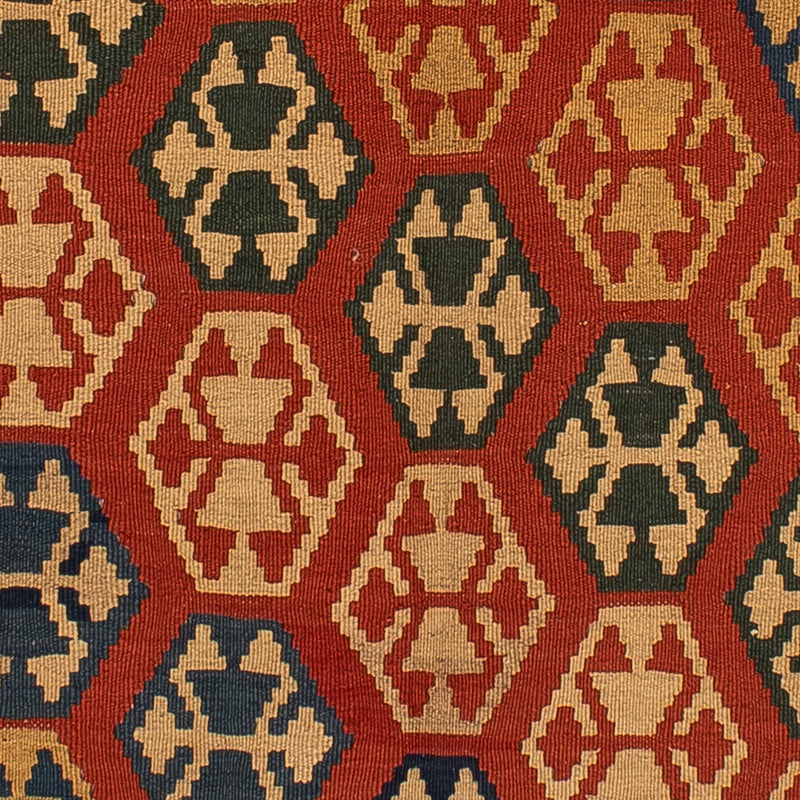 Kelim Rug - Oriental - 181 x 155 cm - dark red