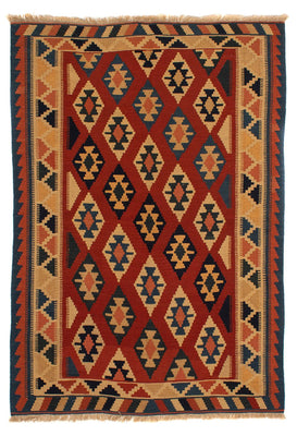 Kelim Rug - Oriental - 200 x 153 cm - rust