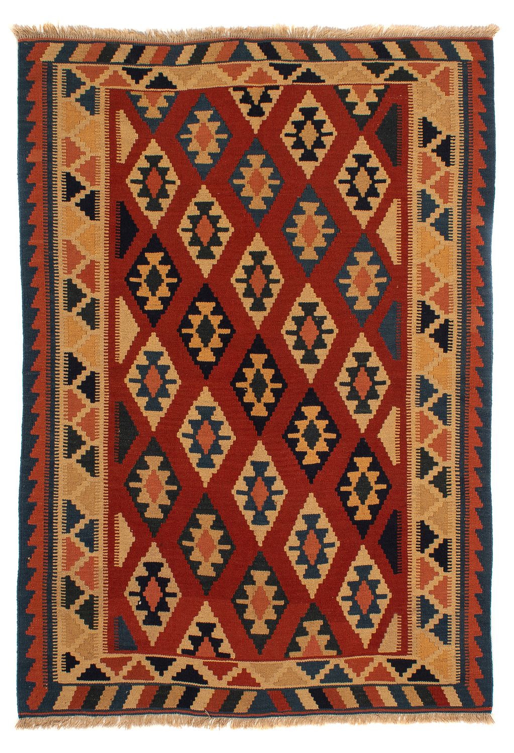 Kelim Rug - Oriental - 200 x 153 cm - rust