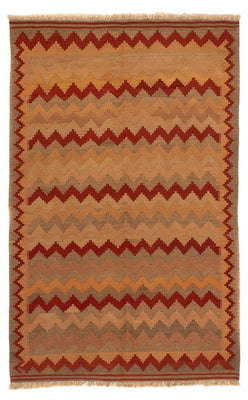 Kelim Rug - Oriental - 214 x 144 cm - brown