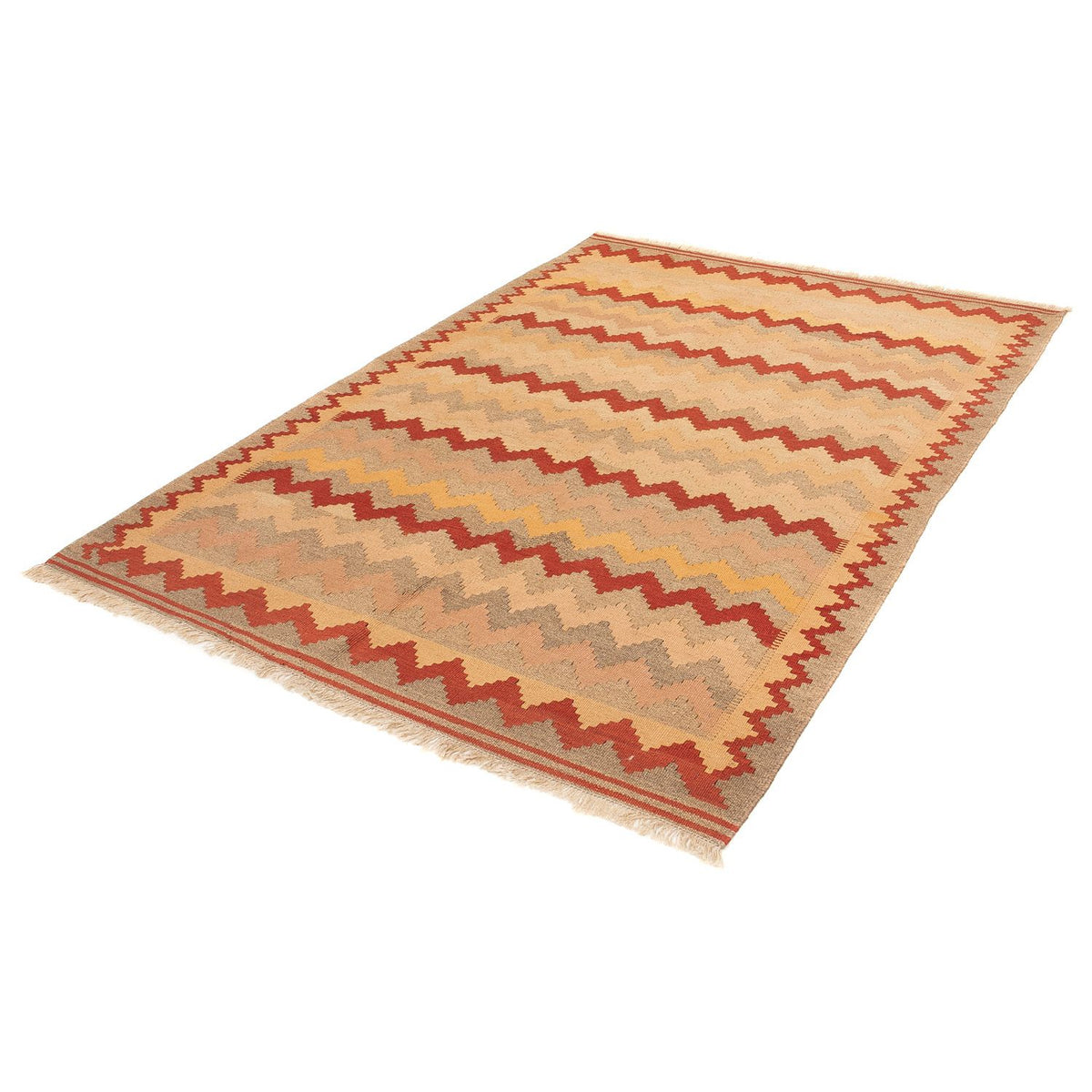 Kelim Rug - Oriental - 214 x 144 cm - brown