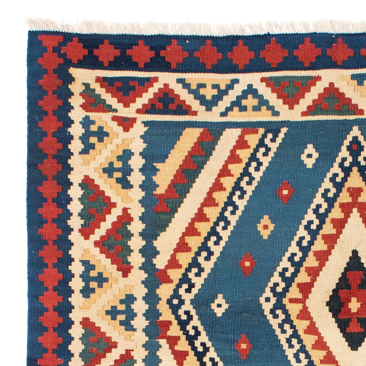 Kelim Rug - Oriental - 193 x 152 cm - blue