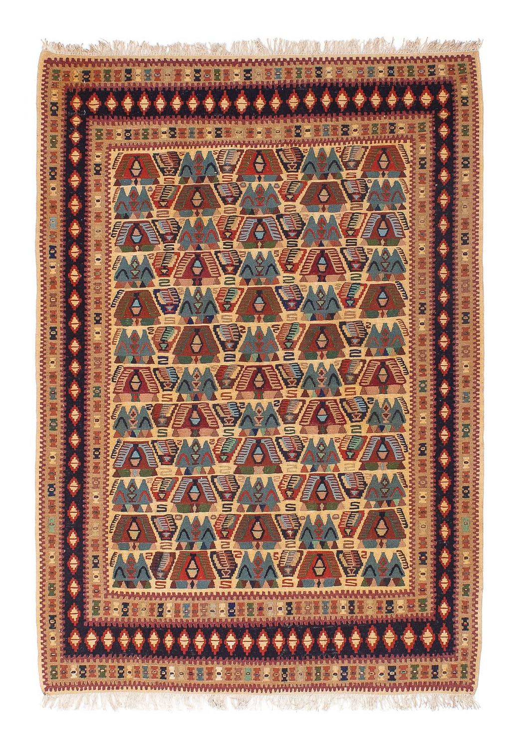 Kelim Rug - Oriental - 158 x 108 cm - light brown
