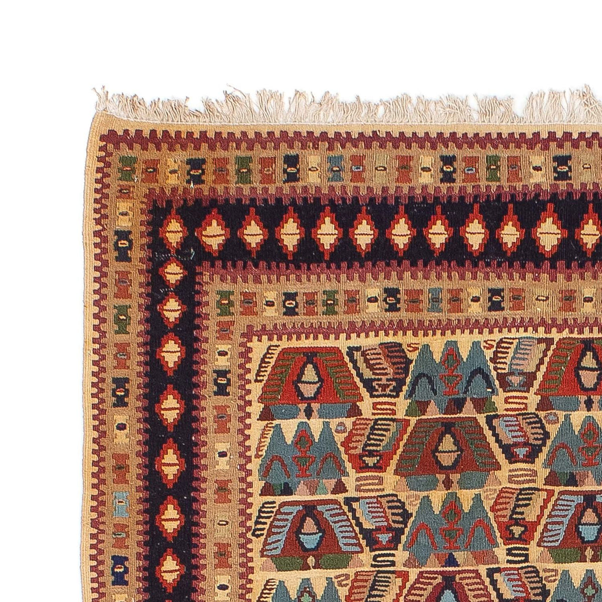 Kelim Rug - Oriental - 158 x 108 cm - light brown