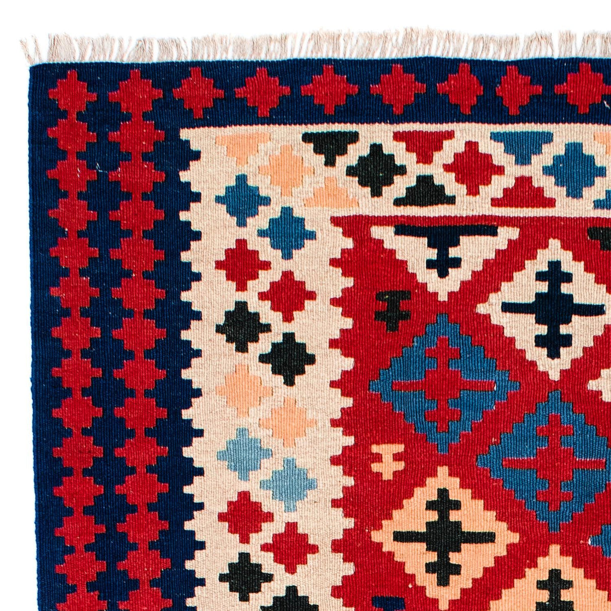 Kelim Rug - Oriental - 202 x 153 cm - red