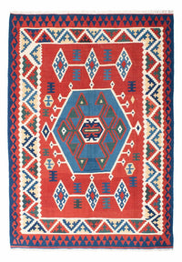 Kelim Rug - Oriental - 208 x 160 cm - red