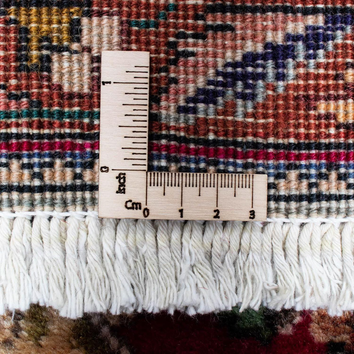 Runner Perser Rug - Tabriz - 385 x 90 cm - dark red