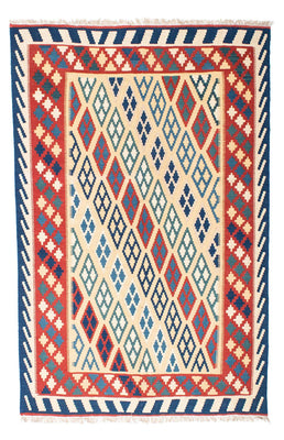 Kelim Rug - Oriental - 206 x 156 cm - beige