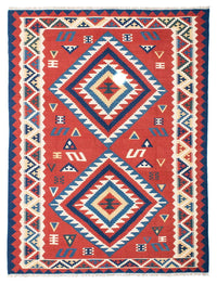 Kelim Rug - Oriental - 213 x 160 cm - red