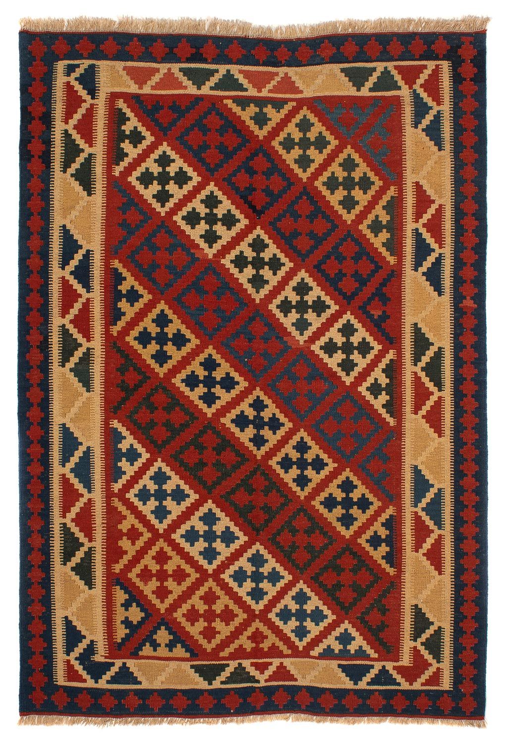 Kelim Rug - Oriental - 220 x 151 cm - dark red