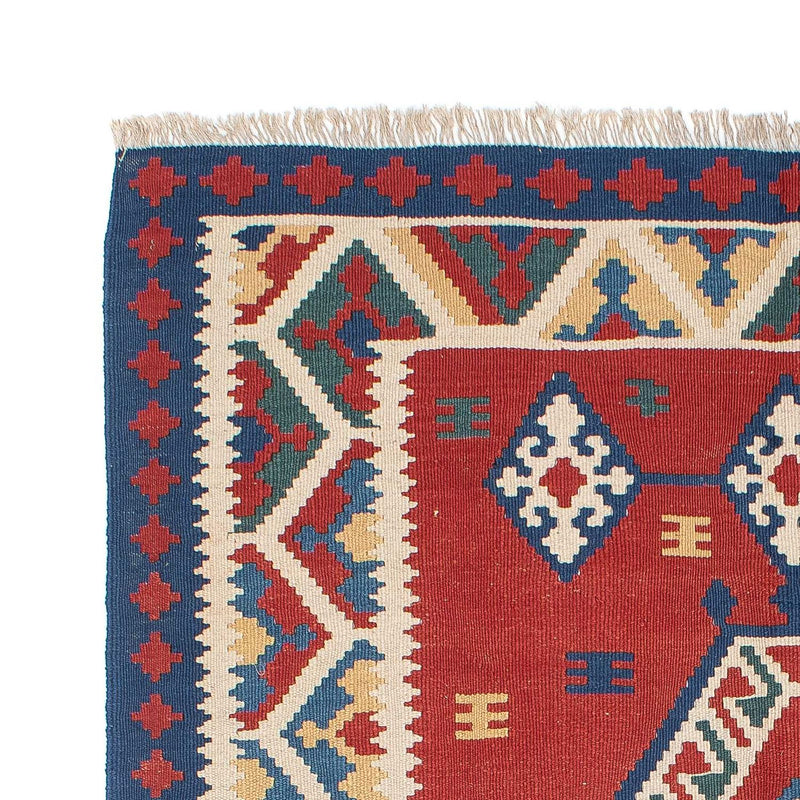 Kelim Rug - Oriental - 222 x 146 cm - dark red