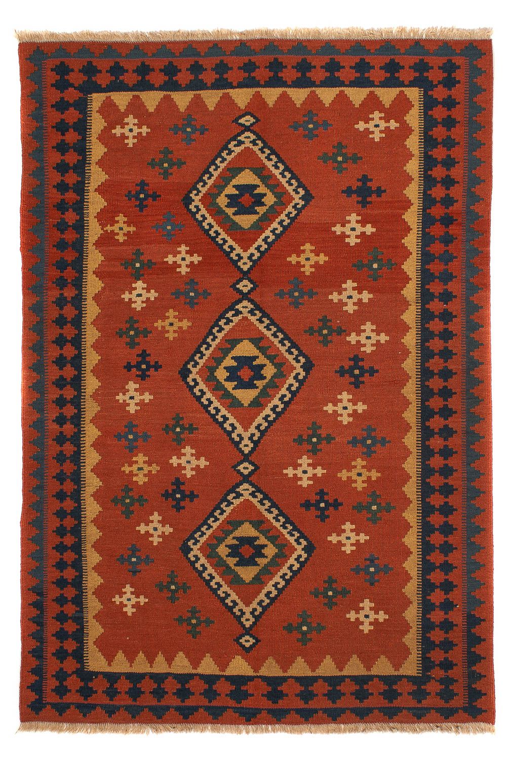 Kelim Rug - Oriental - 198 x 138 cm - dark red