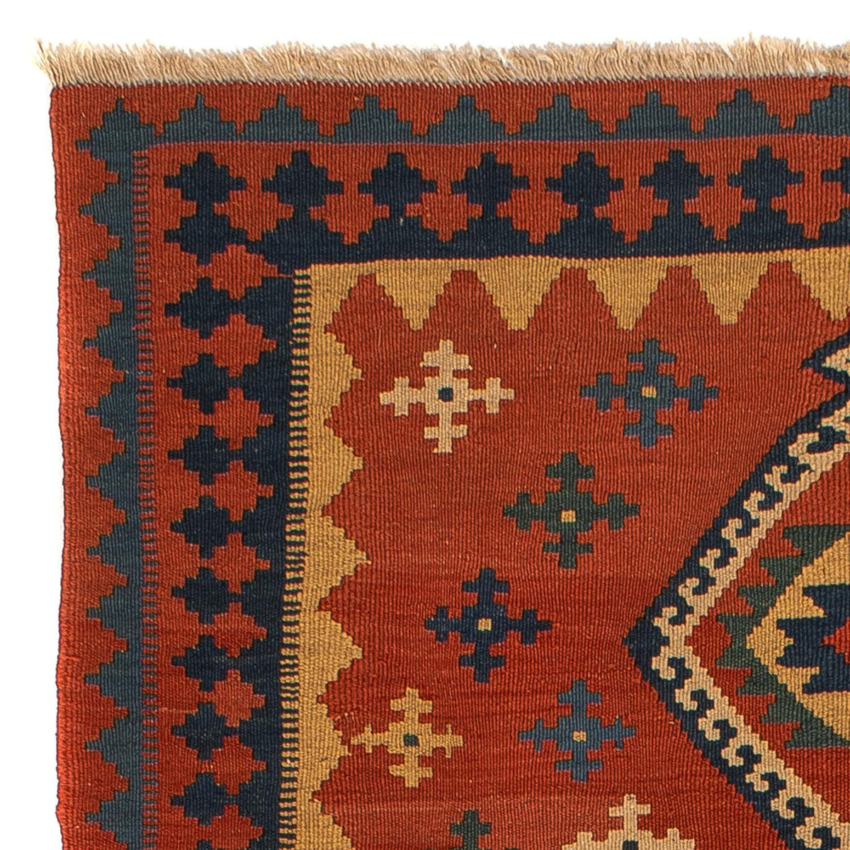 Kelim Rug - Oriental - 198 x 138 cm - dark red