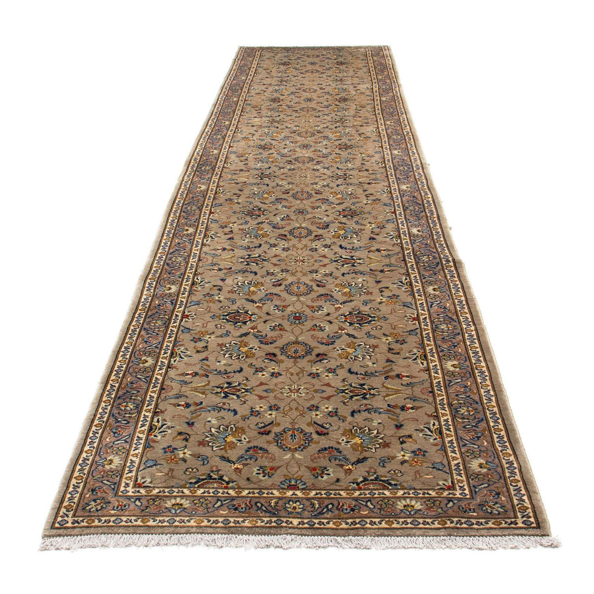 Runner Perser Rug - Keshan - 503 x 104 cm - beige