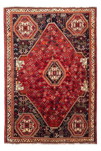 Perser Rug - Nomadic - 251 x 176 cm - dark red