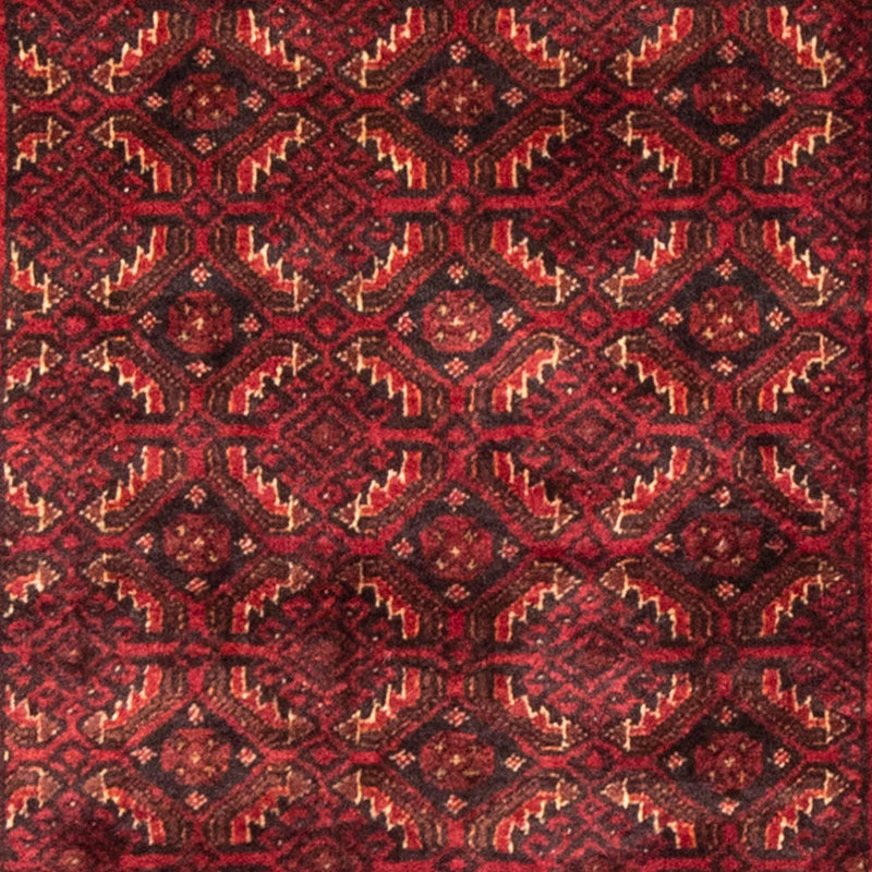 Runner Belutsch Rug - 216 x 107 cm - dark red