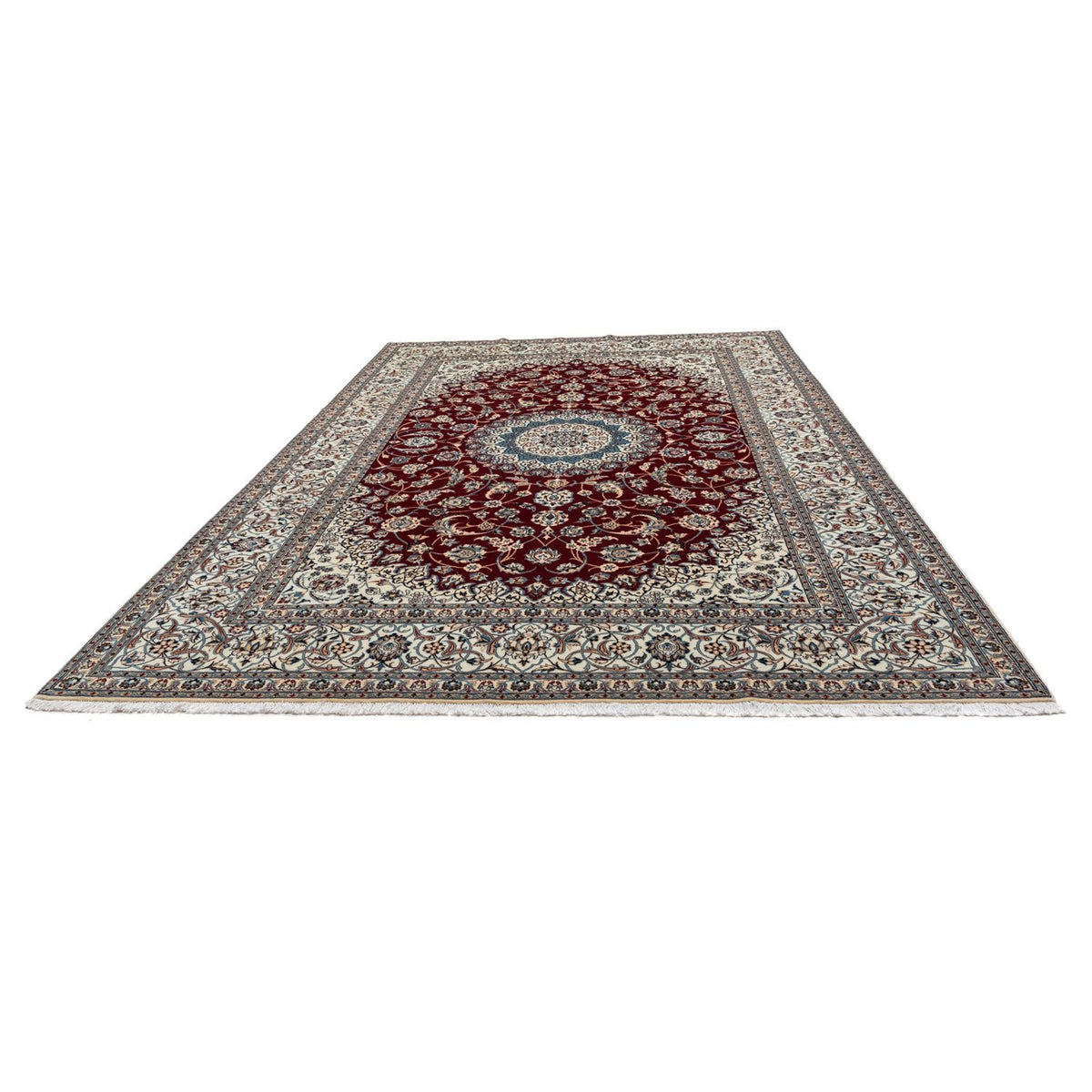 Perser Rug - Nain - Royal - 371 x 250 cm - dark red