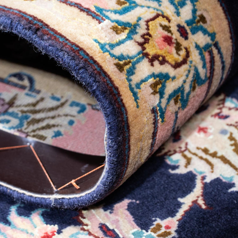 Runner Perser Rug - Tabriz - Royal - 200 x 74 cm - dark blue