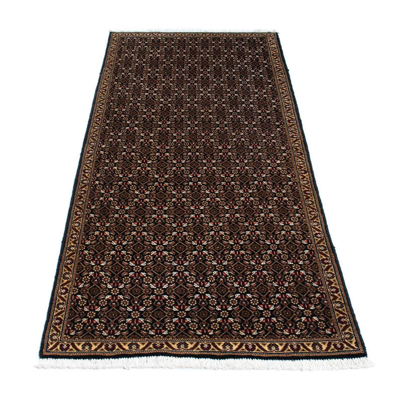 Runner Perser Rug - Tabriz - 204 x 74 cm - dark blue