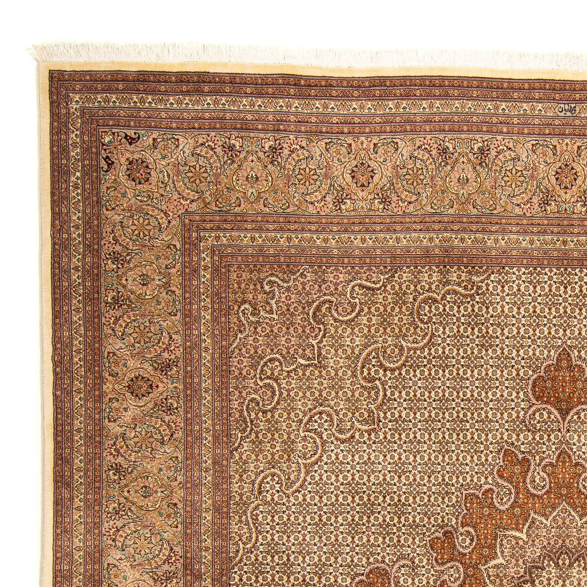 Perser Rug - Tabriz square  - 251 x 251 cm - light brown