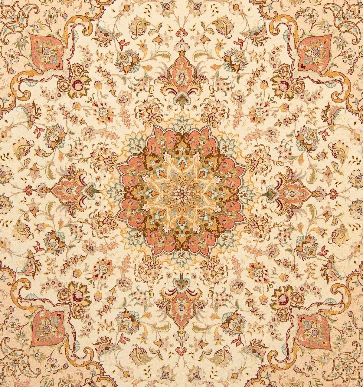 Perser Rug - Tabriz - Royal square  - 212 x 205 cm - beige